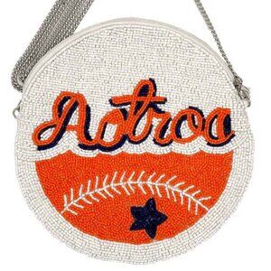 Houston Astros Beaded Purse